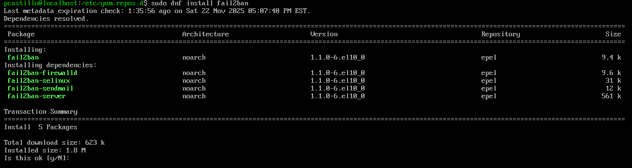 CentOS installation screenshot